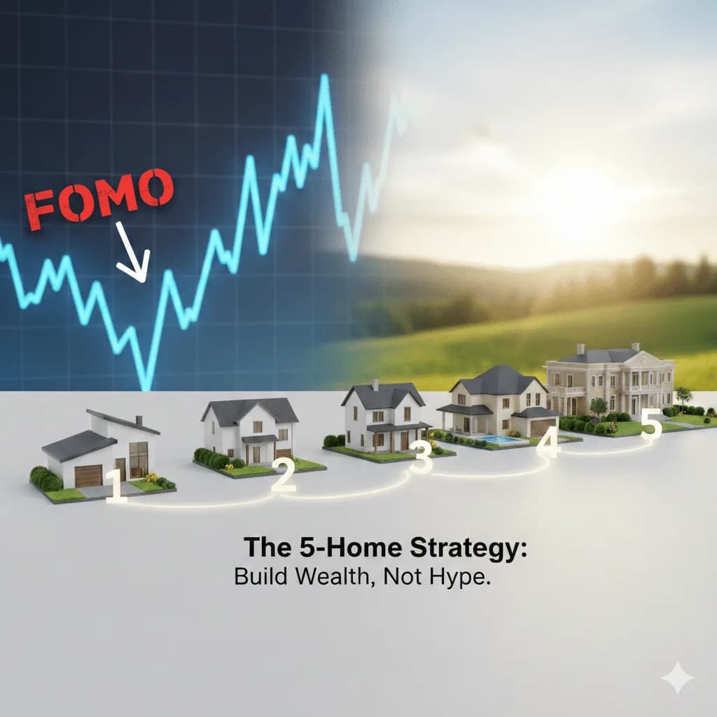 The 5-Home Plan That Beats FOMO…I’m looking at you Bitcoin!