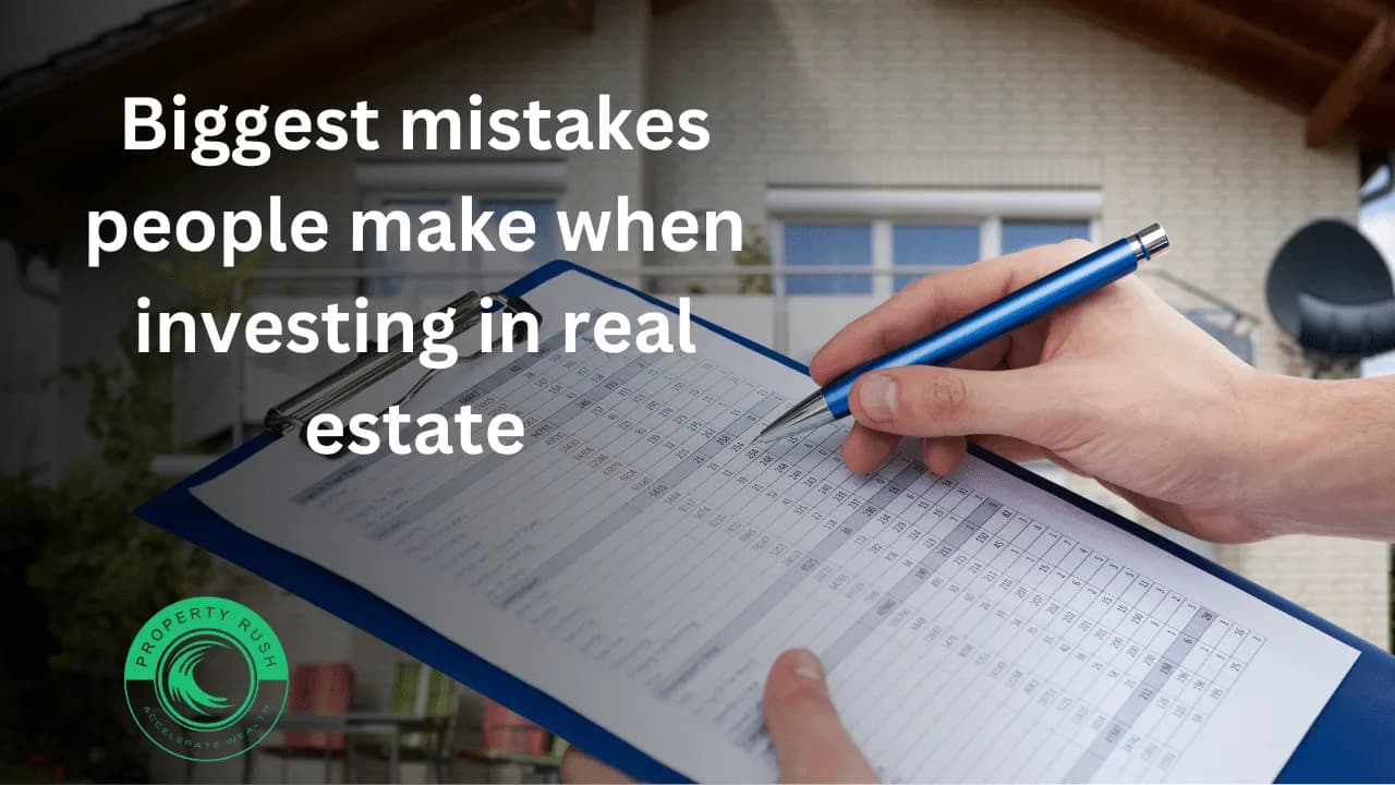 Biggest mistakes people make when investing in real estate