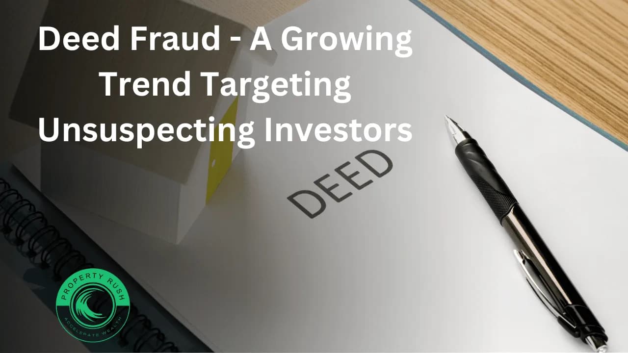 Deed Fraud – A Growing Trend Targeting Unsuspecting Investors