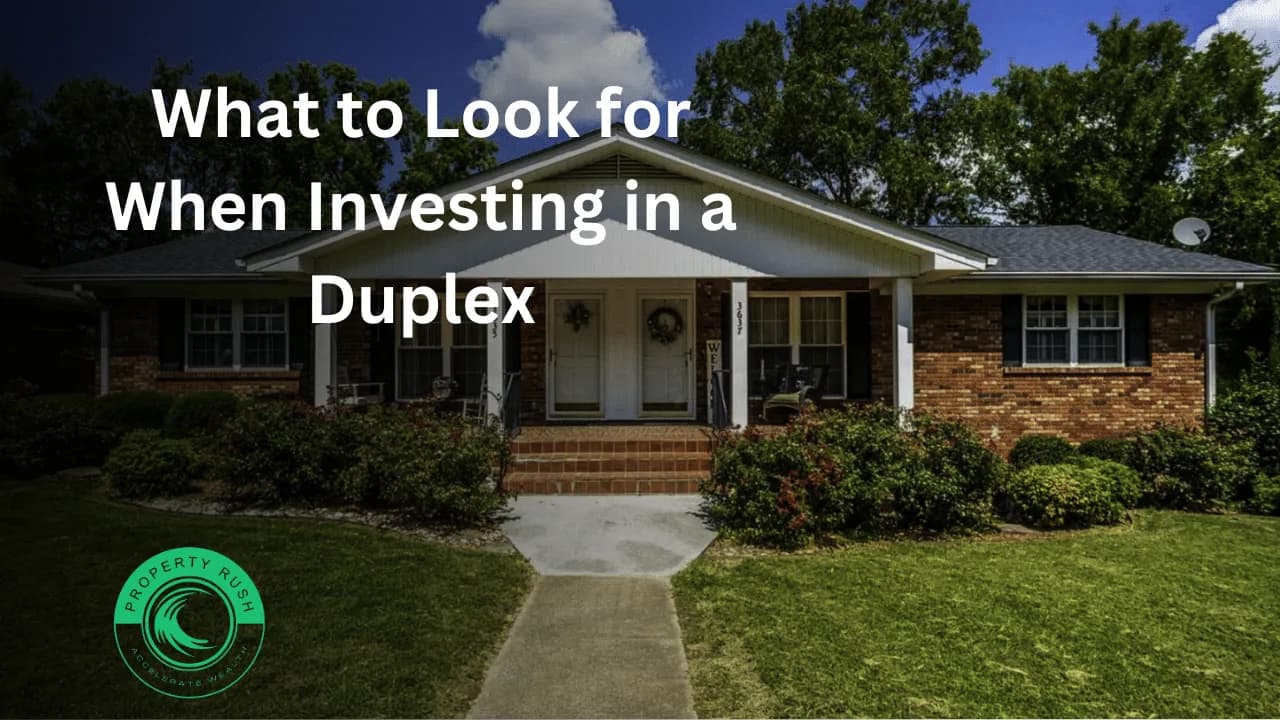 What to Look for When Investing in a Duplex